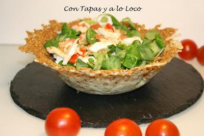Ensalada en tulipa de gamoneu