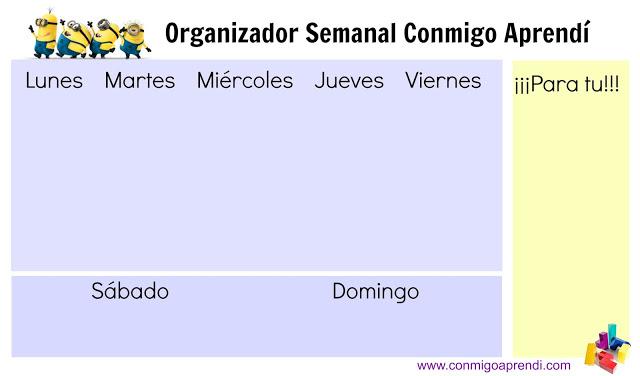 Organiza tu semana con Minions
