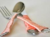 DIY: Cubiertos envueltos hilo