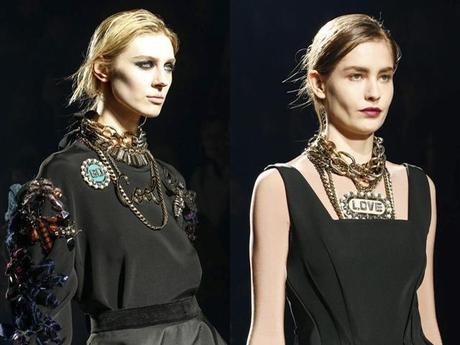 New obsession in town: Lanvin Fall/Winter 2013-2014 necklaces with message
