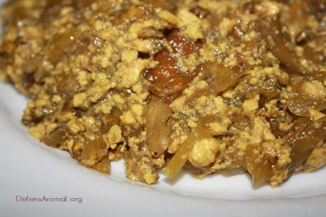 Revuelto de setas vegano