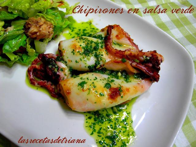Chipirones en salsa verde