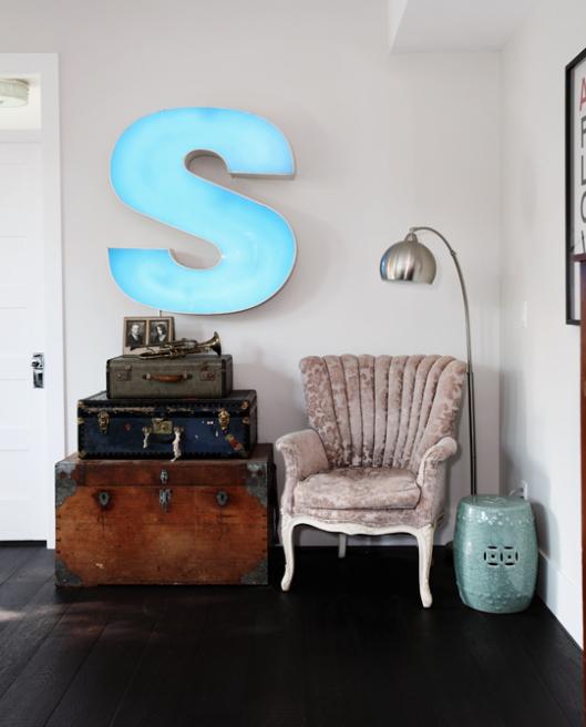 Decorando con letras vintage