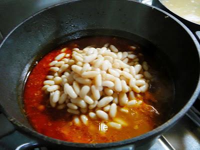 Rabo de ternera con alubias