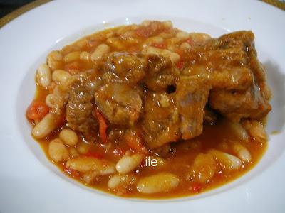 Rabo de ternera con alubias