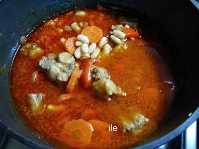Rabo de ternera con alubias