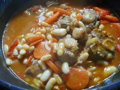 Rabo de ternera con alubias