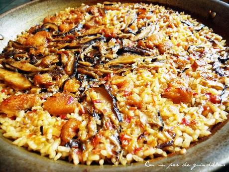 Arroz al horno con setas