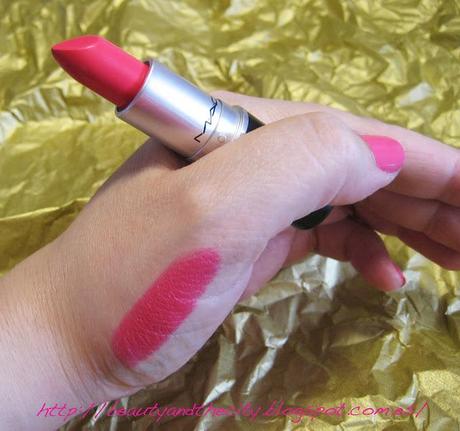 MAC Lipstick Impassioned - Review swatches