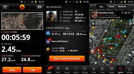 sports tracks  android app