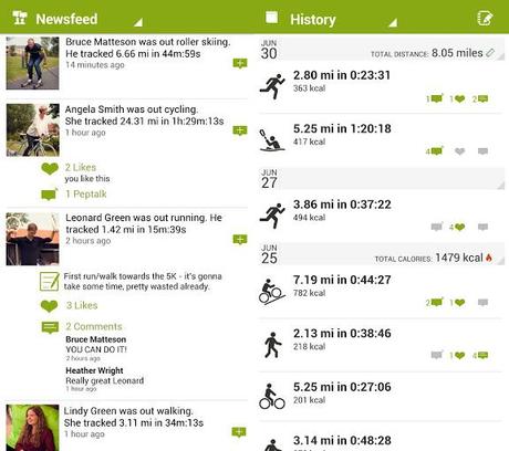 Endomondo android capturas 2