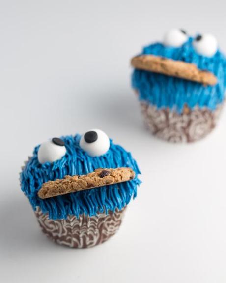 Cupcakes del monstruo de las galletas | Magdalenas