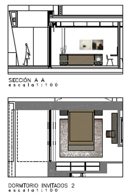 A-cero Projects Nueva propuesta de interiorismo para las zonas privadas de la vivienda A-cero en Sevilla