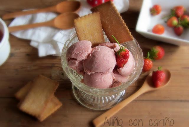 HELADO DE FRESAS DE LA ABUELA