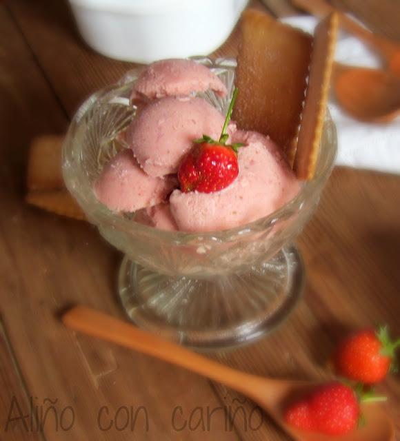 HELADO DE FRESAS DE LA ABUELA