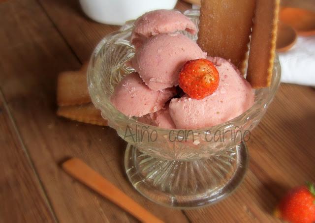 HELADO DE FRESAS DE LA ABUELA