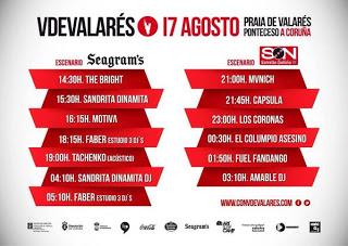 Horarios del Festival V de Valarés 2013