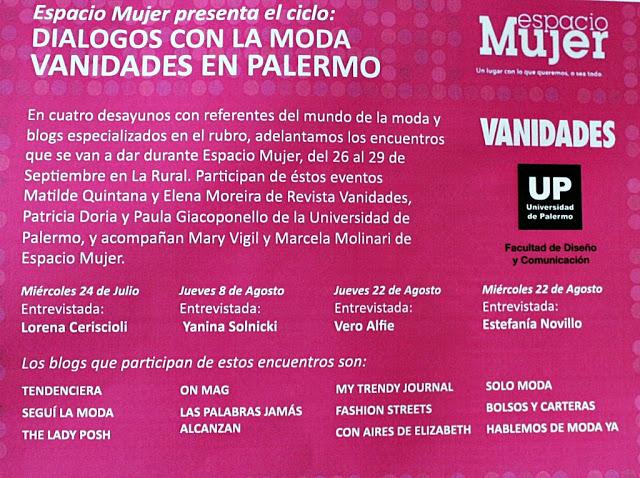 Diálogos con la moda, Vanidades en Palermo