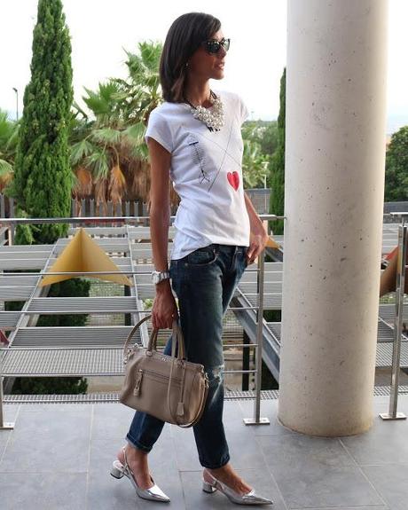 Boyfriend jeans + pearls Boyfriend jeans + pearls