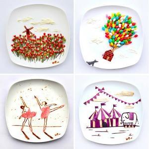Platos de comida de una forma muy muy creativa Platos de comida de una forma muy muy creativa