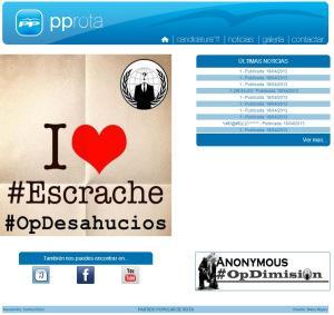 Anonymous Ataca al Partido Popular 1