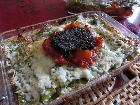 Gratinado de habicholillas con tapenade vegetariano