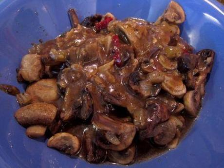 Champiñones en salsa de cerveza