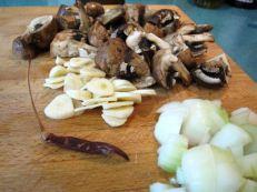 Champiñones en salsa de cerveza