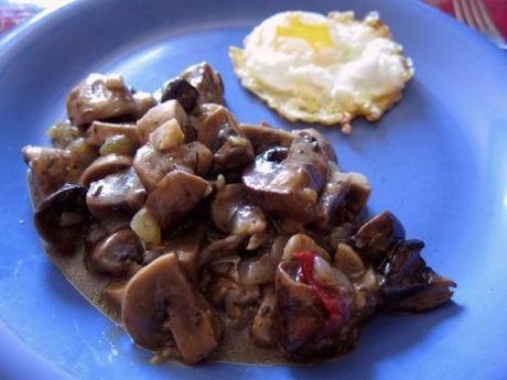 Champiñones en salsa de cerveza