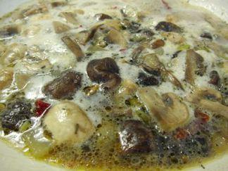 Champiñones en salsa de cerveza