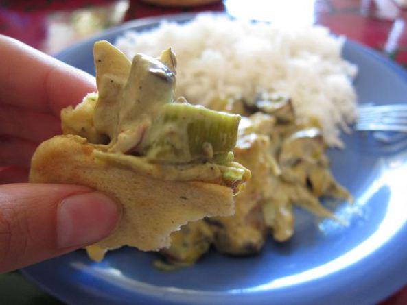 Curry de champiñones