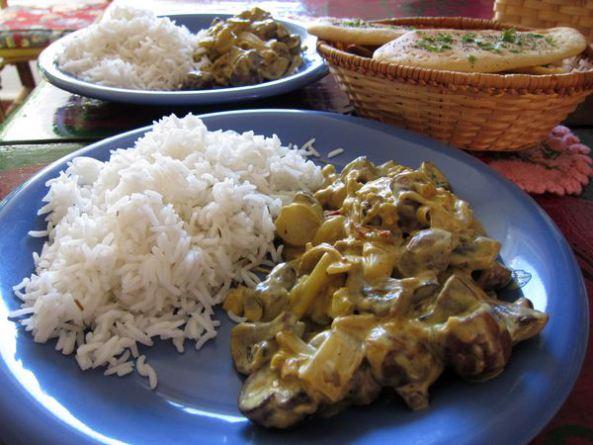 Curry de champiñones