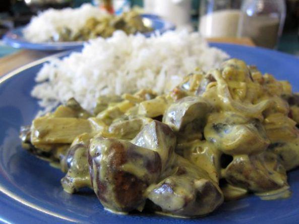 Curry de champiñones