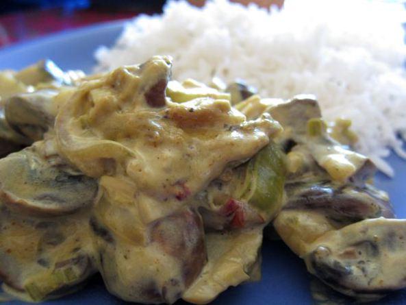 Curry de champiñones