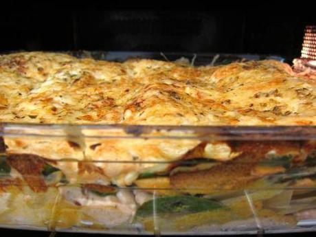 Lasaña vegetal de ricotta