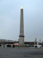 Obelisco en la Plaza de la Concordia. Paris.