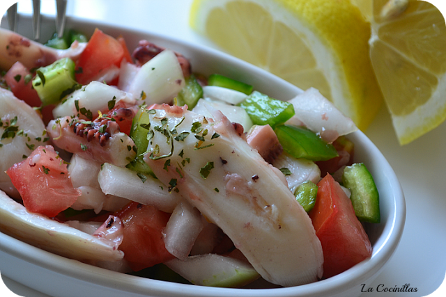 Ensalada de pulpo aliñado