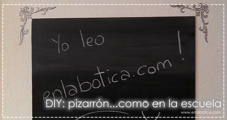 DIY: pizarron como en la escuela