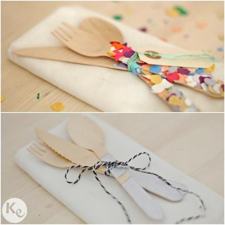 Decorate wood cutlery