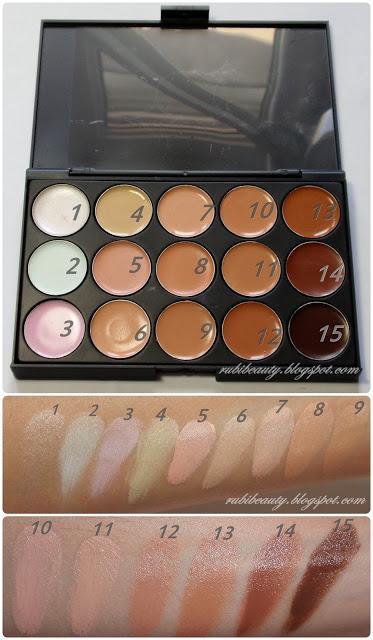 rubibeauty haul tmart paleta correctores swatches swatch concealer