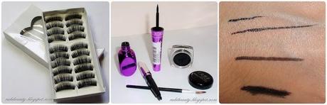 rubibeauty haul tmart pestañas postizas false eyelashes eyeliner