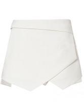 Blancos asimétricos Bolsillos geométricos Shorts