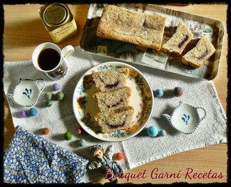 Budín de limón y frutos rojos (sin huevo, sin leche y sin manteca)