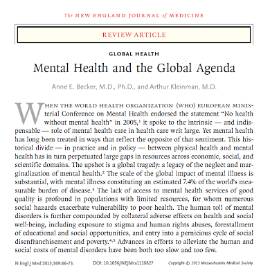 Salud Mental y la Agenda Global - Becker y Kleinman
