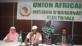 Suelma Beiruk, vicepresidenta del Parlamento Africano, en las elecciones legislativas de Mali