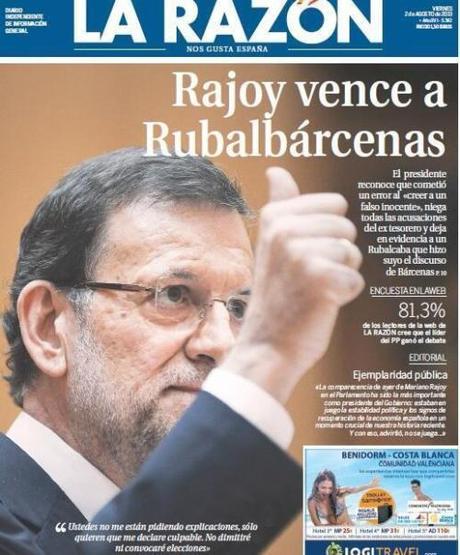 De César Rajoyus y otras cosas más importantes Portada La Razón Rajoy