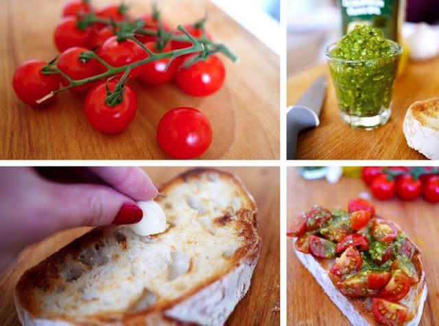 receta: tostas variadas