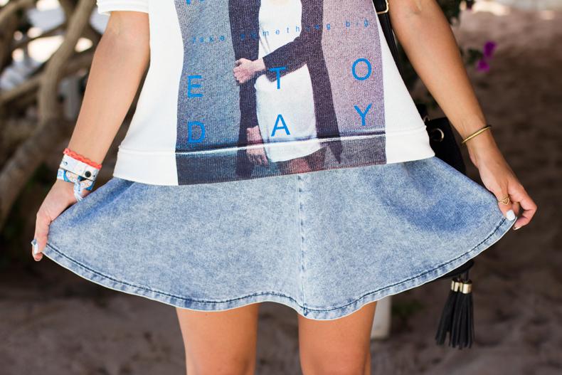 Denim Skater Skirt