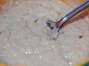 Porridge chocolate blanco frambuesas. gachas avena.