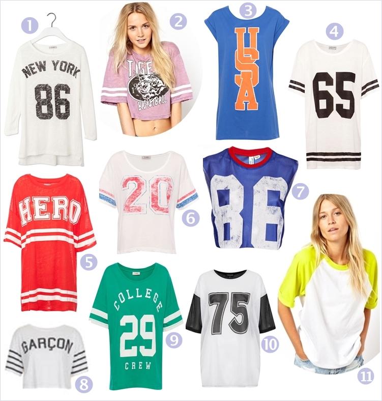 SHOPPINSPI: Varsity #t-shirts